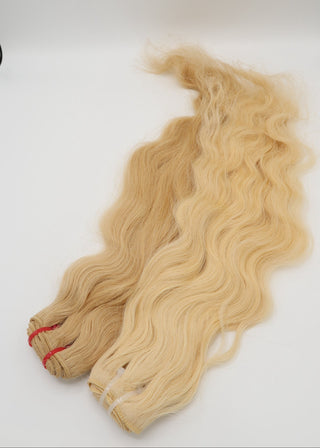 Almond Wave Silk +  Ivory Wave Silk Tressen | No. 9 / No. 613