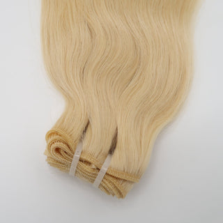 Pure Blonde Silk Tressen  – Tempelhaar  (glatt)
