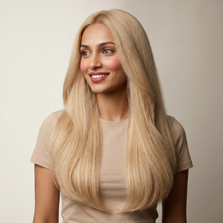 Pure Blonde Silk Tressen  – Tempelhaar  (glatt)